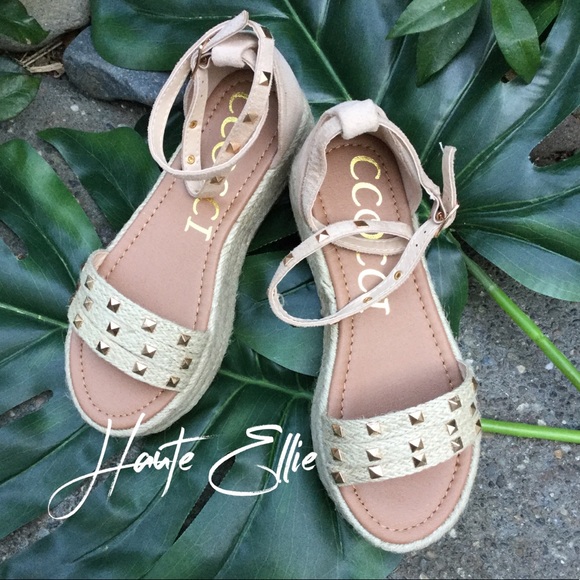 New Markdown MARY-JANE Studded Ankle Espadrilles - Picture 4 of 8